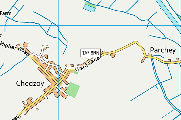 TA7 8RN map - OS VectorMap District (Ordnance Survey)