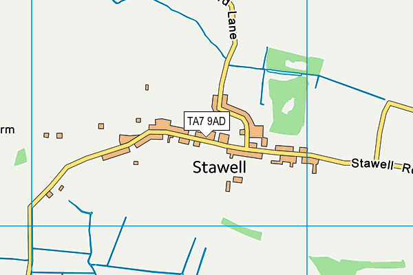 TA7 9AD map - OS VectorMap District (Ordnance Survey)