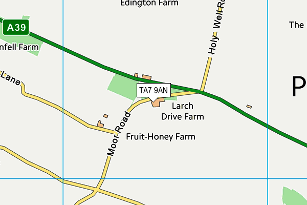 TA7 9AN map - OS VectorMap District (Ordnance Survey)