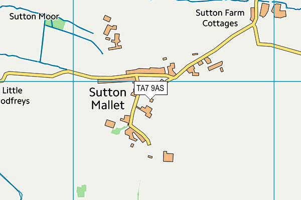 TA7 9AS map - OS VectorMap District (Ordnance Survey)