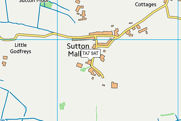 TA7 9AT map - OS VectorMap District (Ordnance Survey)