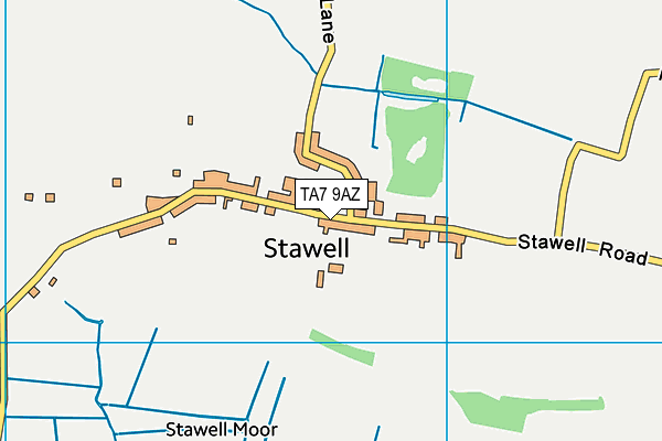 TA7 9AZ map - OS VectorMap District (Ordnance Survey)