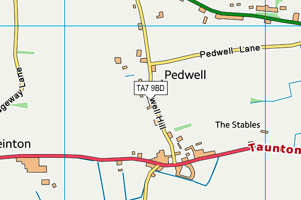 TA7 9BD map - OS VectorMap District (Ordnance Survey)