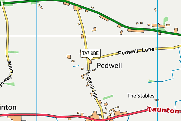 TA7 9BE map - OS VectorMap District (Ordnance Survey)