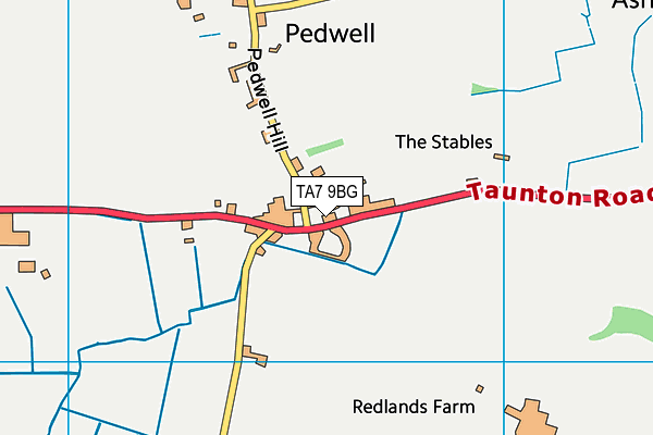 TA7 9BG map - OS VectorMap District (Ordnance Survey)