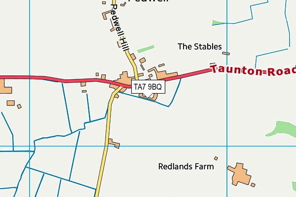 TA7 9BQ map - OS VectorMap District (Ordnance Survey)