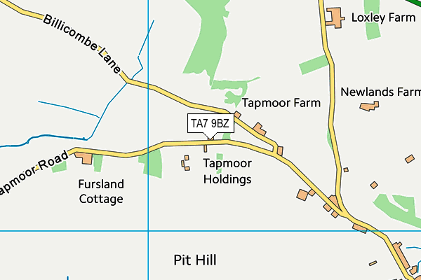 TA7 9BZ map - OS VectorMap District (Ordnance Survey)