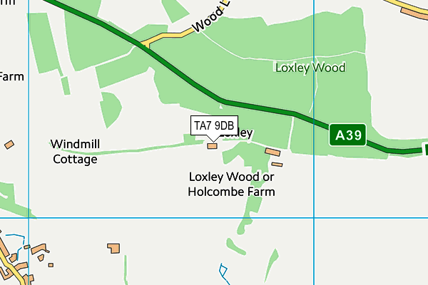 TA7 9DB map - OS VectorMap District (Ordnance Survey)