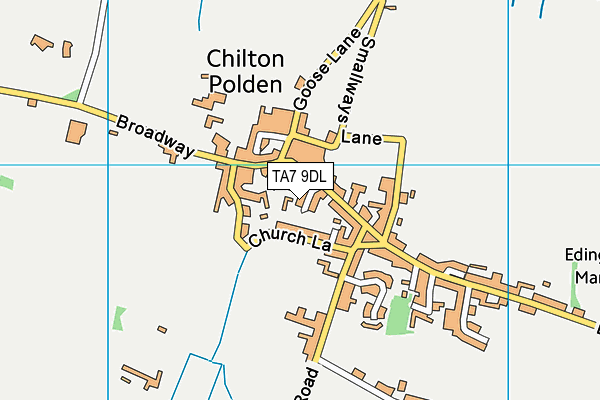 TA7 9DL map - OS VectorMap District (Ordnance Survey)