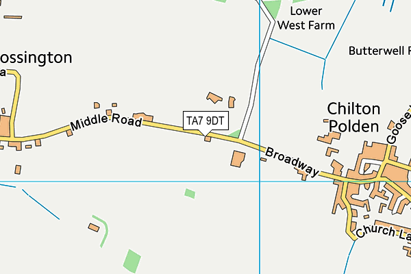 TA7 9DT map - OS VectorMap District (Ordnance Survey)