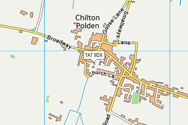 TA7 9DX map - OS VectorMap District (Ordnance Survey)