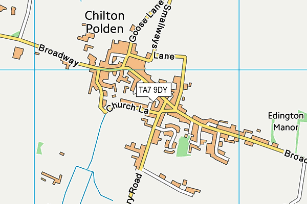 TA7 9DY map - OS VectorMap District (Ordnance Survey)