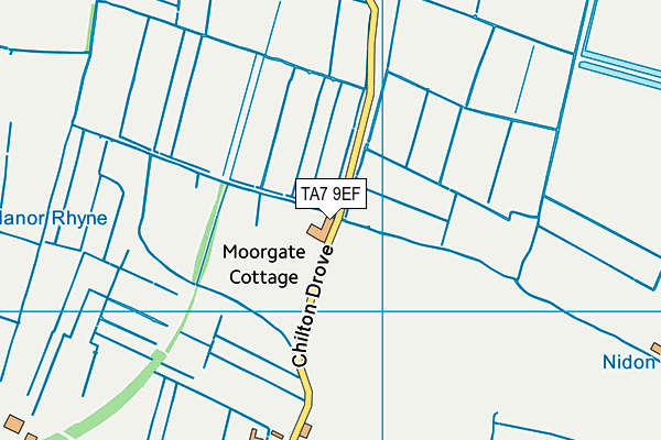 TA7 9EF map - OS VectorMap District (Ordnance Survey)