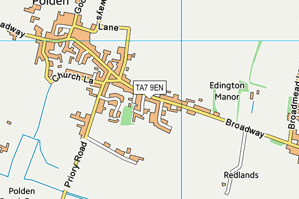 TA7 9EN map - OS VectorMap District (Ordnance Survey)