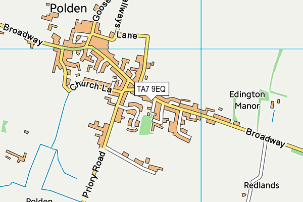 TA7 9EQ map - OS VectorMap District (Ordnance Survey)