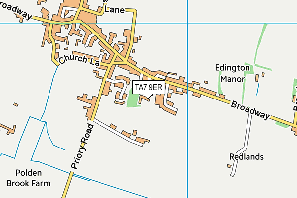 TA7 9ER map - OS VectorMap District (Ordnance Survey)