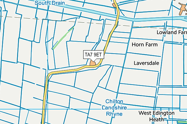 TA7 9ET map - OS VectorMap District (Ordnance Survey)