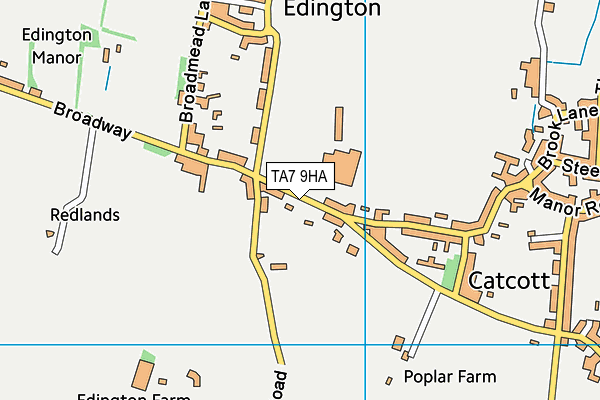 TA7 9HA map - OS VectorMap District (Ordnance Survey)