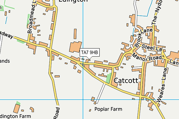 TA7 9HB map - OS VectorMap District (Ordnance Survey)