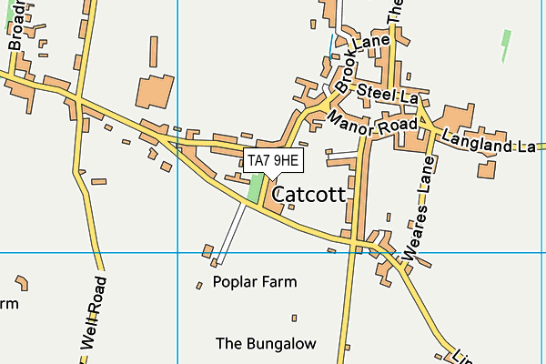 TA7 9HE map - OS VectorMap District (Ordnance Survey)