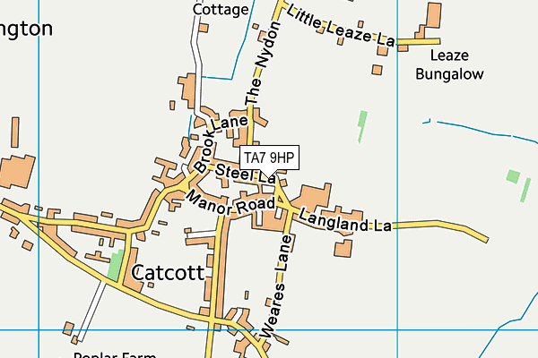 TA7 9HP map - OS VectorMap District (Ordnance Survey)