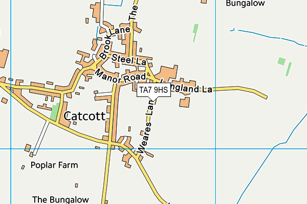 TA7 9HS map - OS VectorMap District (Ordnance Survey)