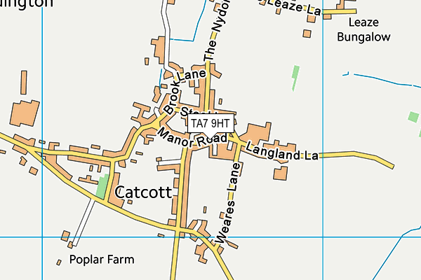 TA7 9HT map - OS VectorMap District (Ordnance Survey)