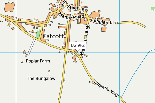 Map of CATCOTT GARAGE LIMITED at district scale