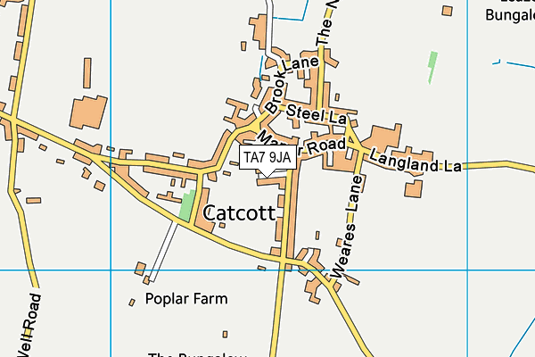 TA7 9JA map - OS VectorMap District (Ordnance Survey)