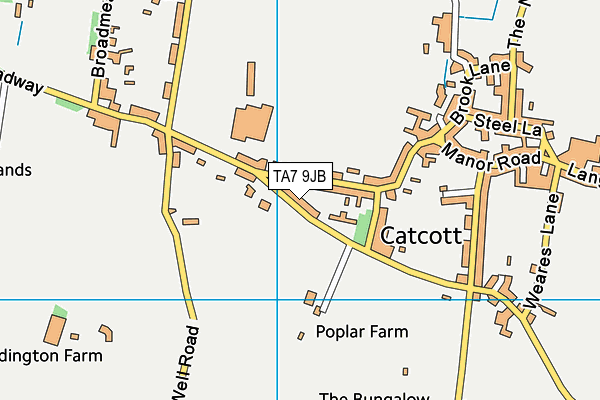 TA7 9JB map - OS VectorMap District (Ordnance Survey)