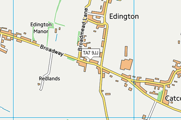 TA7 9JJ map - OS VectorMap District (Ordnance Survey)