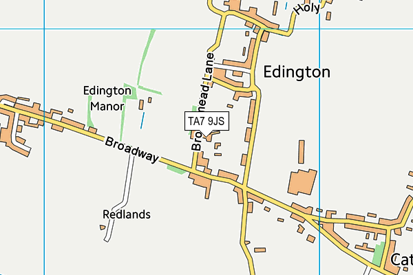 TA7 9JS map - OS VectorMap District (Ordnance Survey)