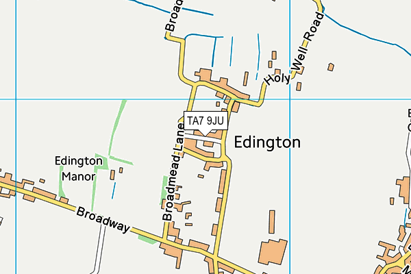 TA7 9JU map - OS VectorMap District (Ordnance Survey)