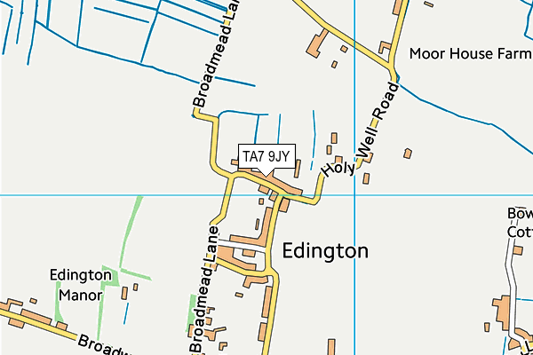 TA7 9JY map - OS VectorMap District (Ordnance Survey)