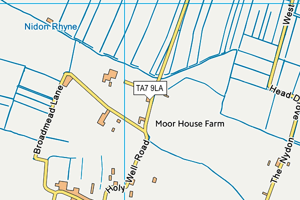 TA7 9LA map - OS VectorMap District (Ordnance Survey)