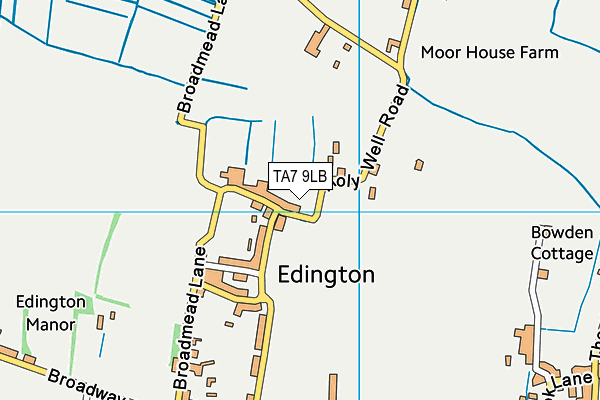 TA7 9LB map - OS VectorMap District (Ordnance Survey)