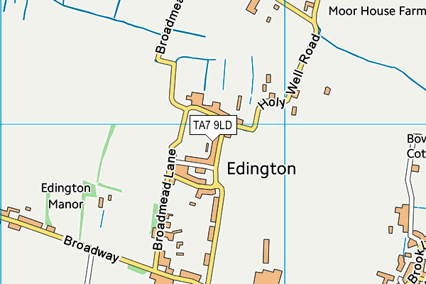 TA7 9LD map - OS VectorMap District (Ordnance Survey)