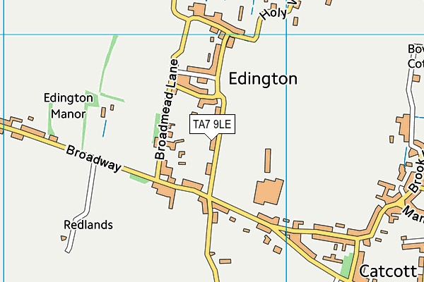 TA7 9LE map - OS VectorMap District (Ordnance Survey)
