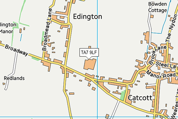 TA7 9LF map - OS VectorMap District (Ordnance Survey)