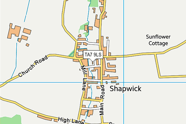 TA7 9LS map - OS VectorMap District (Ordnance Survey)