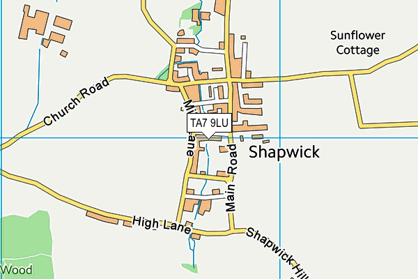 TA7 9LU map - OS VectorMap District (Ordnance Survey)