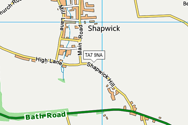 TA7 9NA map - OS VectorMap District (Ordnance Survey)