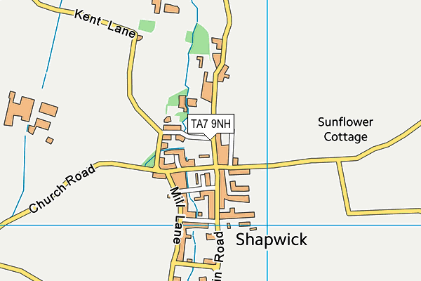 TA7 9NH map - OS VectorMap District (Ordnance Survey)