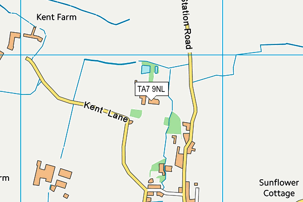 TA7 9NL map - OS VectorMap District (Ordnance Survey)