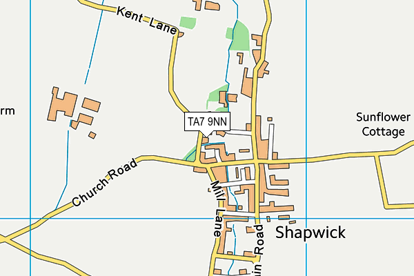 TA7 9NN map - OS VectorMap District (Ordnance Survey)