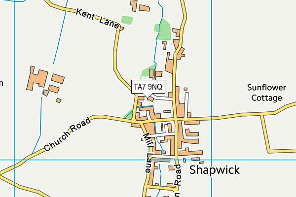 TA7 9NQ map - OS VectorMap District (Ordnance Survey)