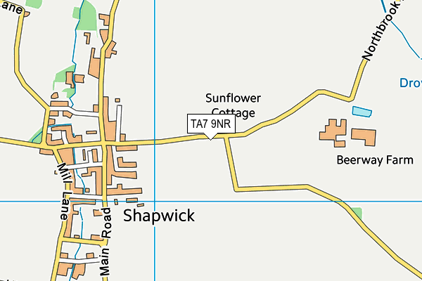 TA7 9NR map - OS VectorMap District (Ordnance Survey)