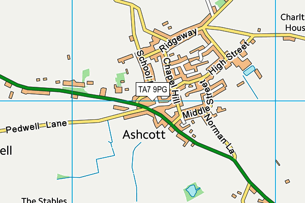 TA7 9PG map - OS VectorMap District (Ordnance Survey)