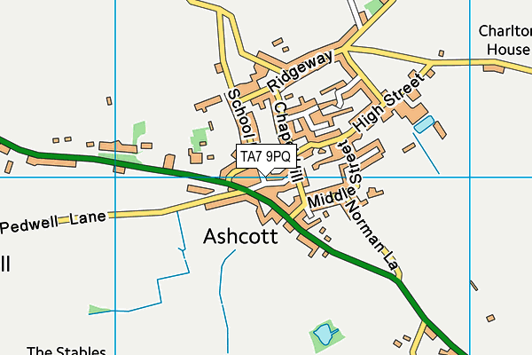 TA7 9PQ map - OS VectorMap District (Ordnance Survey)