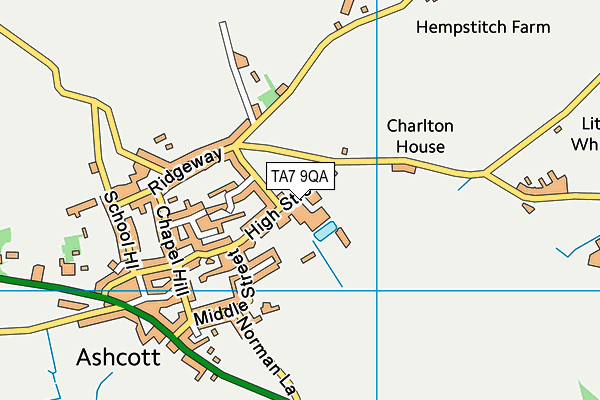 TA7 9QA map - OS VectorMap District (Ordnance Survey)